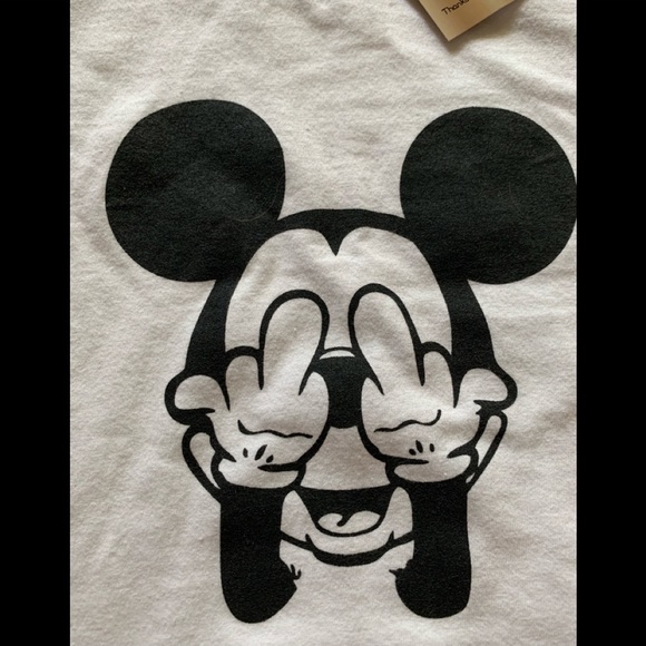 Barefoot design Mickey inspired tee shirt NWT Sz M - Picture 2 of 5
